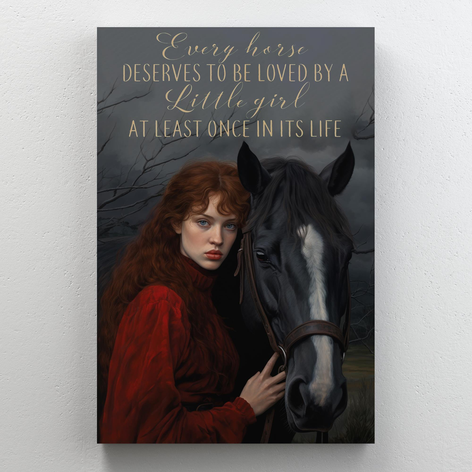 Trinx Every Horse Deserves To Be Loved - 1 Piece Rectangle Graphic Art